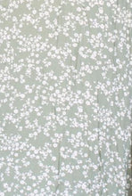 Load image into Gallery viewer, BLOOMCHIC DITSY GREEN FLORAL SPLIT HEM FLUTTER SLEEVE POCKETS DRESS SIZES 12, 14, 16, 18, 20, 22, 24