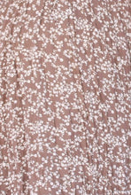 Load image into Gallery viewer, BLOOMCHIC DITSY BROWN FLORAL SPLIT HEM FLUTTER SLEEVE POCKETS DRESS, SIZES 14, 16, 18, 20, 22