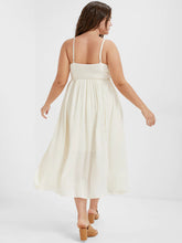 Load image into Gallery viewer, BloomChic Cami Dress Button Detail Adjustable Straps