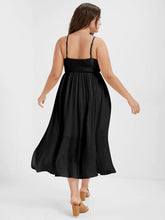 Load image into Gallery viewer, BloomChic Cami Dress Button Detail Adjustable Straps