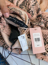 Load image into Gallery viewer, Fashion to Figure Pink and Black Snake Print Turtleneck Sweater, Size 2