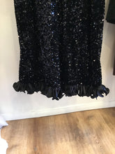 Load image into Gallery viewer, Frances Valentine Plaza Midi Dress Sequin Black 1X
