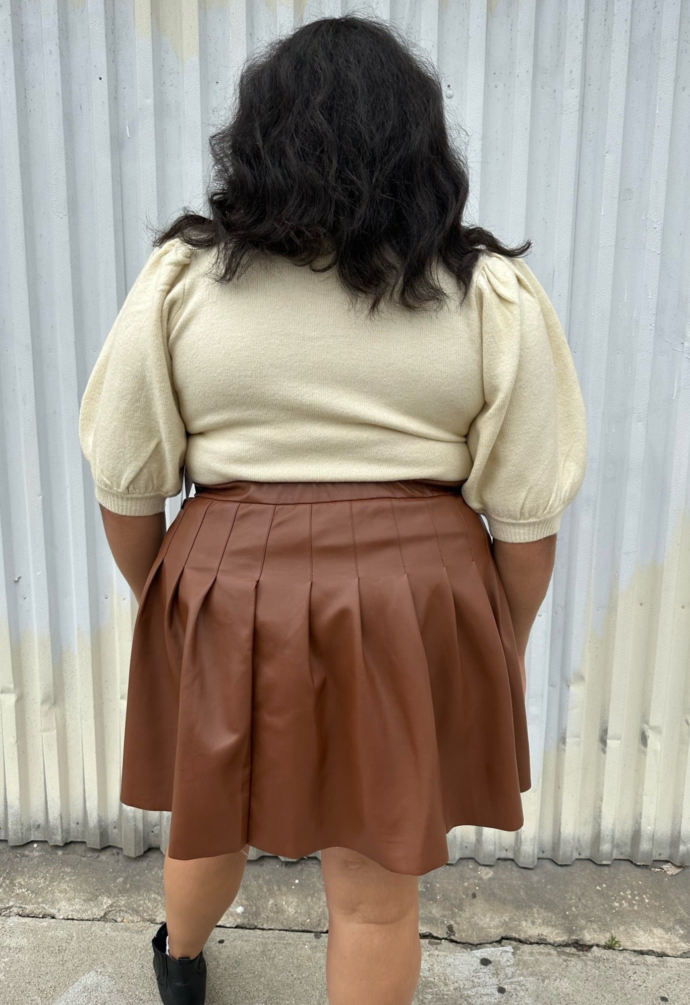 Brown skirt size clearance 20