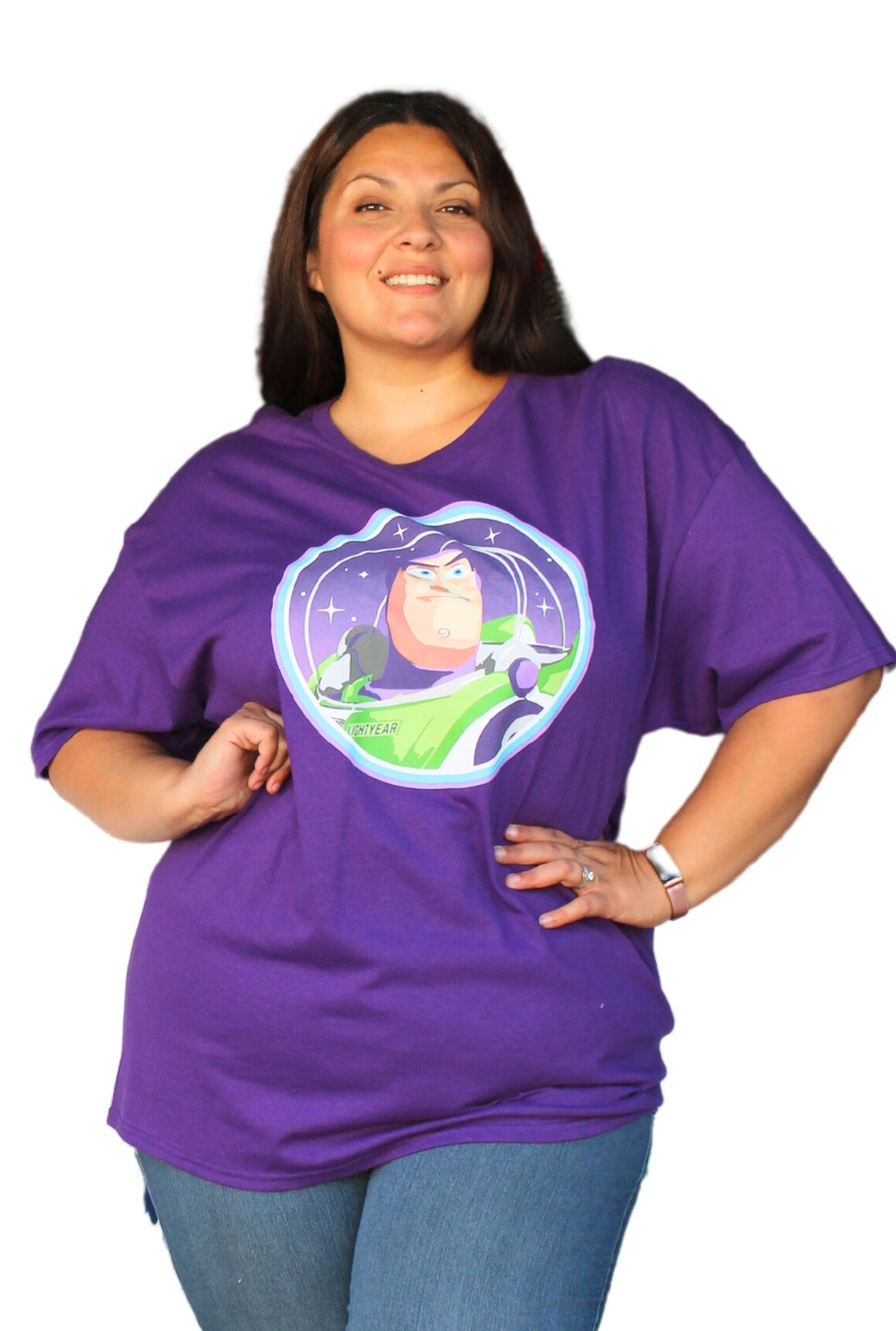 Disney Purple Buzz Lightyear T-Shirt , Size 2X