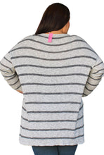 Load image into Gallery viewer, Free People Light &amp; Dark Gray Sweater, Size M
