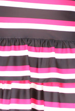Load image into Gallery viewer, Eloquii Black, White, and Pink Skirt with Black Bow, Size 18
