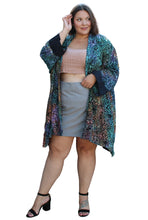Load image into Gallery viewer, Cloud 9 Vintage Watercolor Kimono Cardigan, Size 2X
