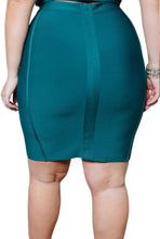 Load image into Gallery viewer, Rebdolls Dark Teal Pencil Skirt, Size 1X
