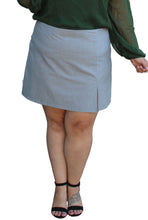 Load image into Gallery viewer, Finesse Grey Mini Skirt, Size 3X
