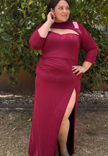 Load image into Gallery viewer, Lilian High Slit Dress 3X
