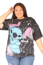 Load image into Gallery viewer, Disney Lilo and Stitch Acid Wash Graphic Tee, Size 2X
