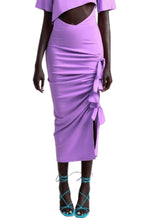 Load image into Gallery viewer, Hanifa High Fashion Side Tie Midi Skirt, Size XL
