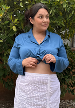 Load image into Gallery viewer, Banana Republic Blue Shirt XXL
