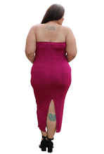 Load image into Gallery viewer, Fashion Nova Magenta Tube Maxi Dress, Size 1X
