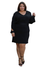 Load image into Gallery viewer, Universal Standard Black Cutout Sleeve Detail Dress, Size M
