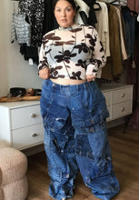 Load image into Gallery viewer, Lizzo’s custom denim KANGA 24/26
