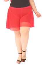 Load image into Gallery viewer, Chub Rub Sheer Red Shorts, Size 2X
