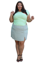 Load image into Gallery viewer, What Lo Wants Sage &quot;Melanie&quot; Cotton Gauze Skirt, Size 1X
