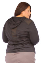 Load image into Gallery viewer, Fashion to Figure Black Lightweight Active Sweatshirt, Size 2
