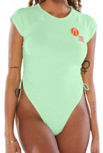 Load image into Gallery viewer, Savage x Fenty Crew Neck Thong Back Green Bodysuit, Size 3X
