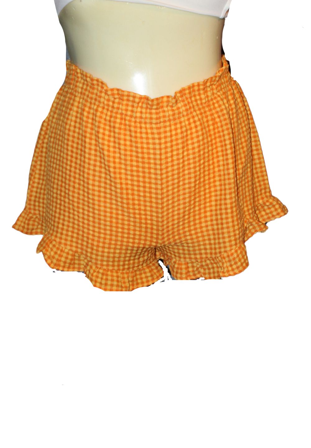 Wild Fable Yellow Gingham Shorts, Size XXL