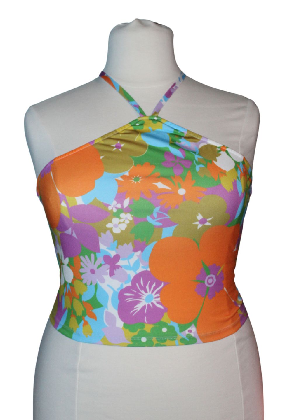 WRAY Floral Crop Top, Size 2XL