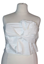 Load image into Gallery viewer, NWT Eloquii White Bow Detail Tube Top, Size 26
