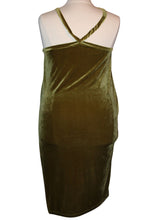 Load image into Gallery viewer, Shein Olive Green Velvet Dress, Size 4X
