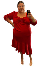 Load image into Gallery viewer, Rodarte x Universal Standard Red Ruffle Dress, Size 22
