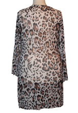 Load image into Gallery viewer, Sheer Mesh Animal Print Dress, Size 2X
