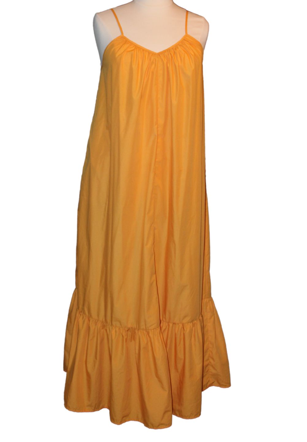 J. Brooks Boutique yellow Maxi Dress, Size XL
