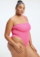Load image into Gallery viewer, Good American Always Fits One Shoulder Swimsuit in Pink, Size 2X
