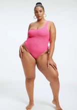 Load image into Gallery viewer, Good American Always Fits One Shoulder Swimsuit in Pink, Size 2X
