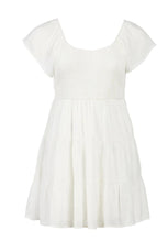 Load image into Gallery viewer, White Smocked Tiered Dress, Size 3X
