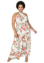 Load image into Gallery viewer, Lane Bryant Cross-Front Halter Tiered Maxi Dress, Size 26/28
