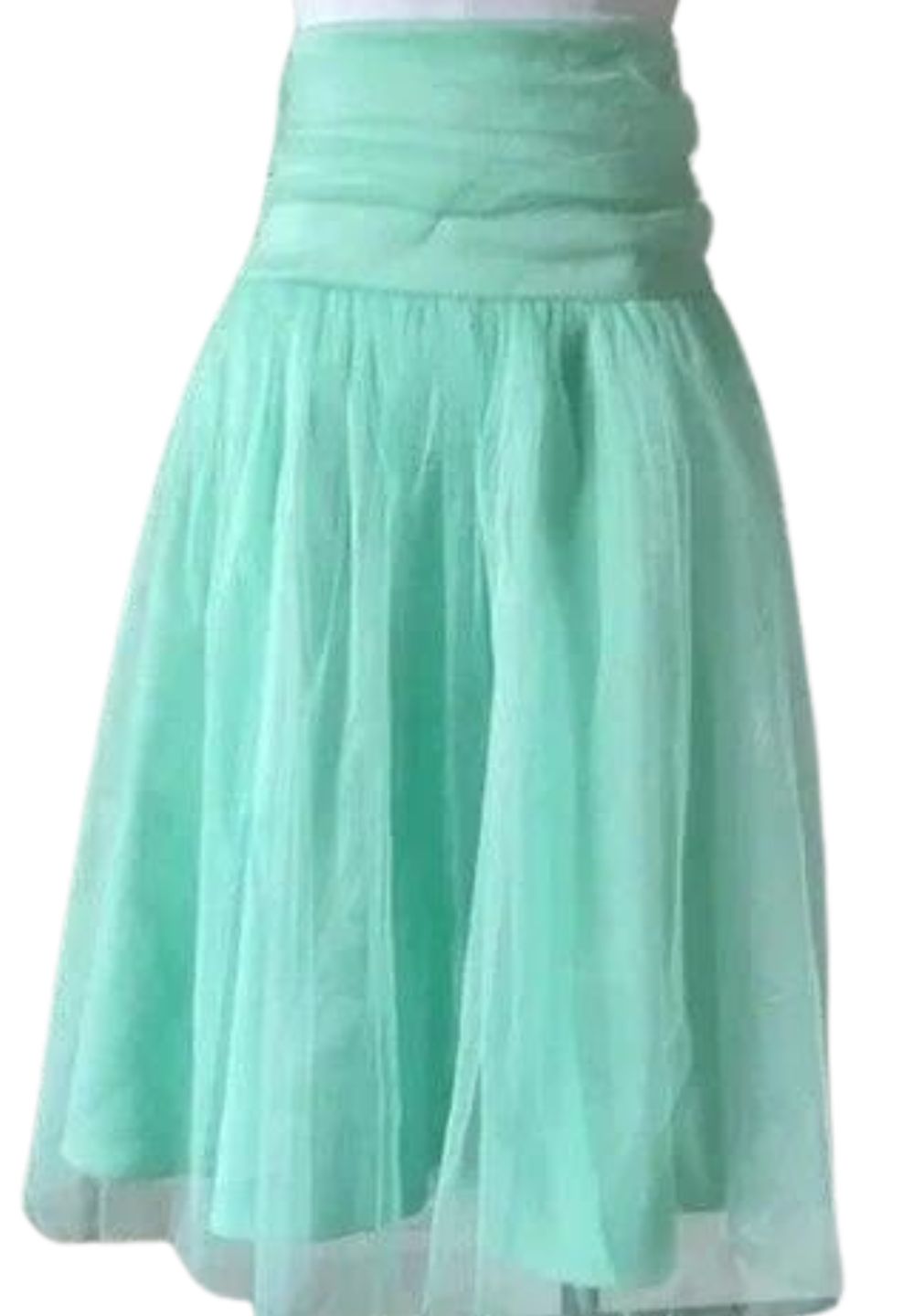 Kiyonna Mint Tulle Skirt, Size 4X