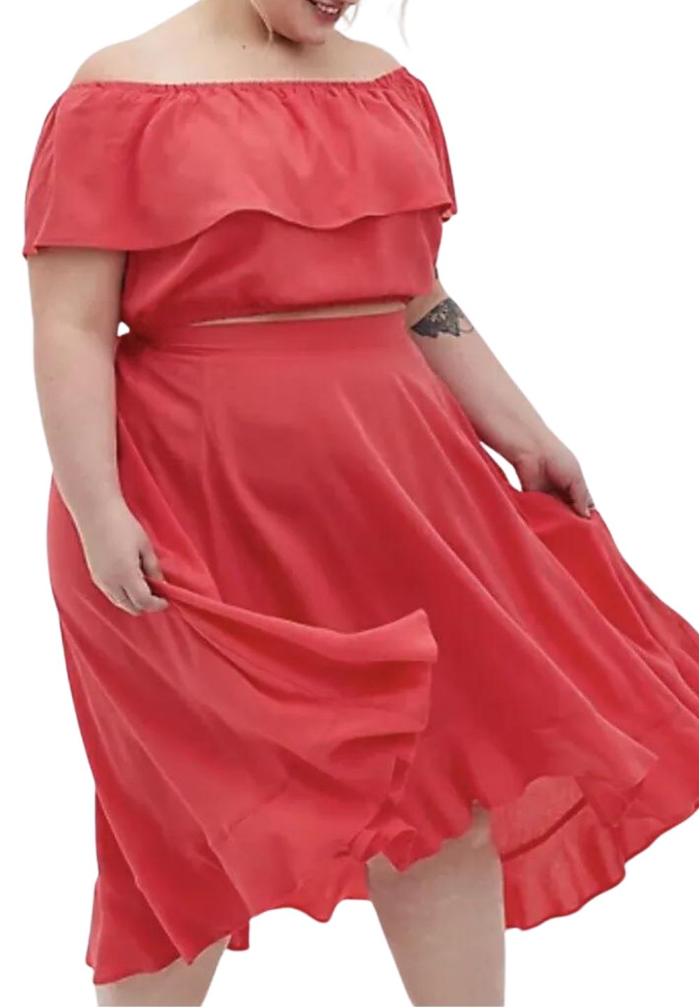 Torrid Raspberry High Low Skirt, Size 3