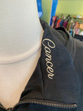 Load image into Gallery viewer, Slassy Black Luxury Astrological (Cancer) Hoodie, Size 2
