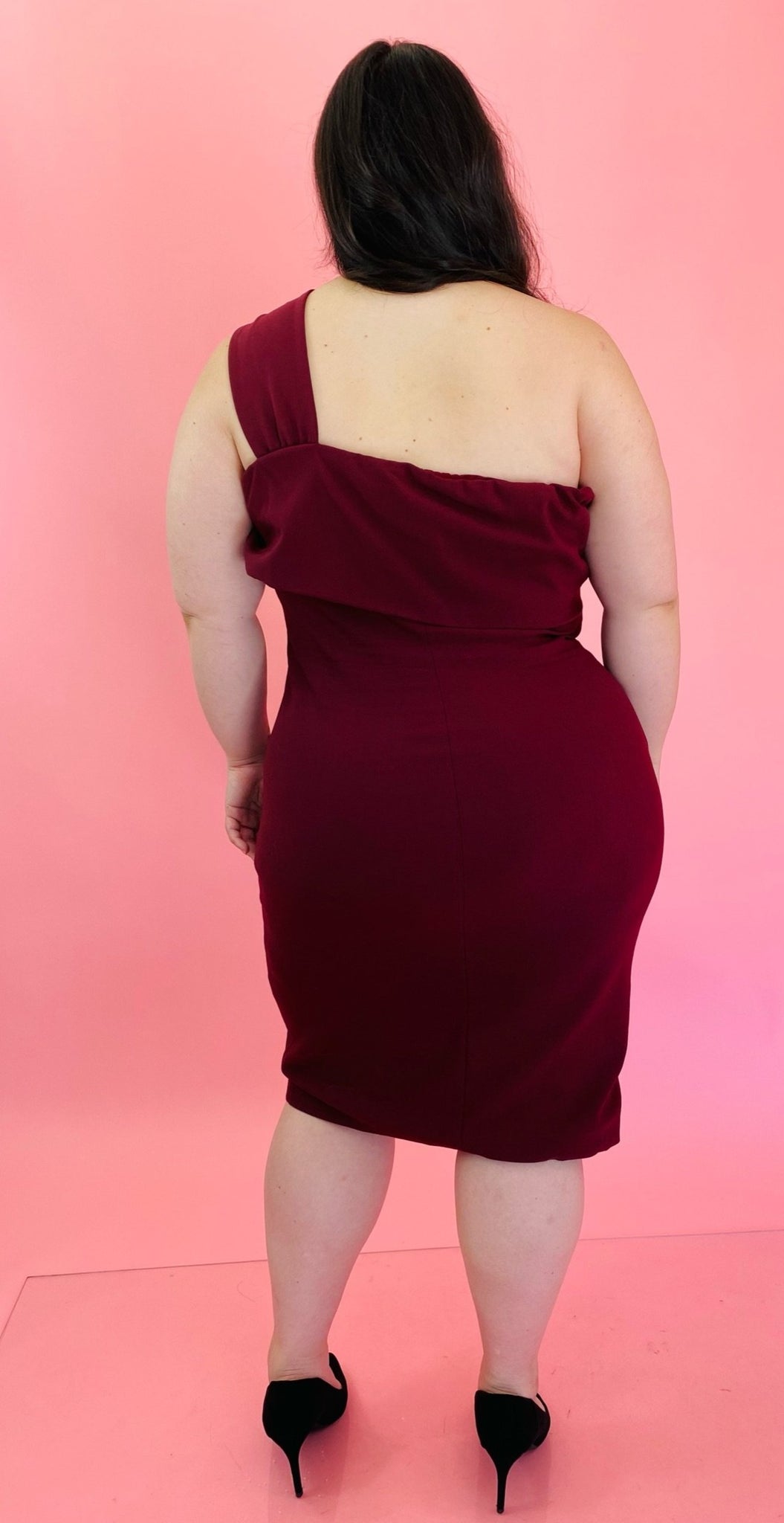 Size 18 shop burgundy dress