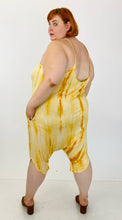 Load image into Gallery viewer, The Plus Bus Line Yellow and White Buttercream Romper, Multiple Sizes!
