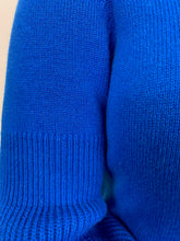 Load image into Gallery viewer, Michael Kors Cashmere Cobalt Blue Sweater Midi Dress, Size M &amp; XL
