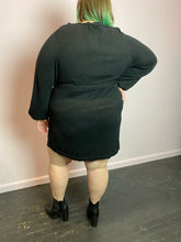 Load image into Gallery viewer, Black Sweater Dress with Tie Belt by Lane Bryant, Size 26/28
