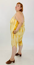 Load image into Gallery viewer, The Plus Bus Line Yellow and White Buttercream Romper, Multiple Sizes!
