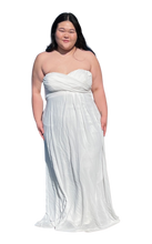 Load image into Gallery viewer, Leading Ladies White Strapless Column Wedding Gown, Size 20
