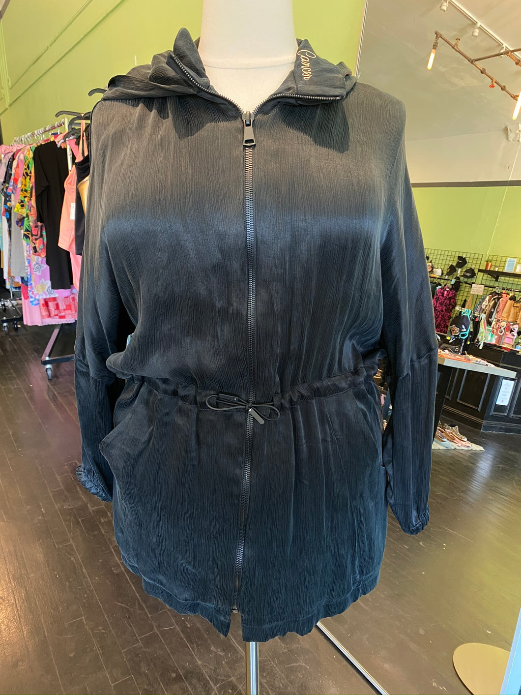 Slassy Black Luxury Astrological (Cancer) Hoodie, Size 2