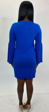 Load image into Gallery viewer, Michael Kors Cashmere Cobalt Blue Sweater Midi Dress, Size M &amp; XL
