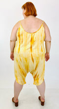 Load image into Gallery viewer, The Plus Bus Line Yellow and White Buttercream Romper, Multiple Sizes!
