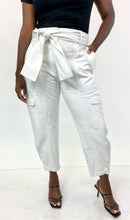 Load image into Gallery viewer, Derek Lam 10 Crosby Cropped White Cargo Trouser, Size 18
