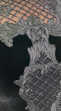 Load image into Gallery viewer, Marchesa Black Velvet Body-Hugging Dress with Embroidery &amp; Beading, Size 10, 16 Available!
