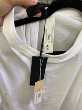 Load image into Gallery viewer, RtA White Cotton T-Shirt Bodysuit with Exposed Zipper Detail, Multiple Sizes
